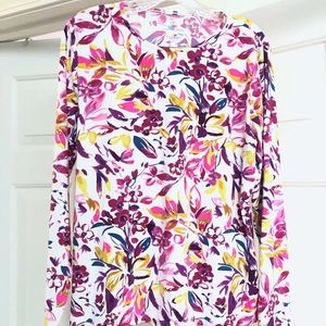 Women's Land's End Long Sleeve Swim Rash Guard L